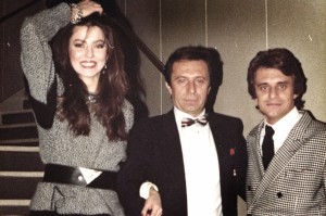 Giancarlo Caremoli con Alba Parietti e Franco Oppini 